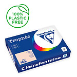 CLAIREFONTAINE Ramette Papier FSC A4 160g 250 Feuilles Saumon x 4 CLAIREFONTAINE Ramette Papier FSC A4 160g 250 Feuilles Saumon x 4