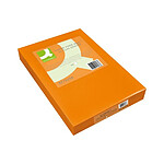 Q-CONNECT Papier couleur multifonction A4 80g/m2 unicolore orange néon ramette 500 feuilles
