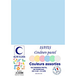 ELVE Paquet de 102 Chemises 210 g 240 x 320 mm ISATIS Coloris Pastel Assorties