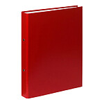 EXACOMPTA Classeur rembordé polypropylène 2 anneaux 30mm A4 Dos de 40 mm Rouge