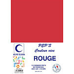 ELVE Paquet de 12 Chemises 210 g 240 x 320 mm PEP'S Coloris Vifs Rouge