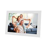 AGFAPHOTO Cadre photo numérique 10 pouces bois APF1000WIFIGLWH