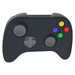 MONEY WALKIE Porte-Monnaie Sans Contact avec Coque Design Manette Noir