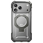 Supcase Coque MagSafe pour iPhone 17 Pro Max avec Béquille Antichoc 4.5m Bouton Photo Gris