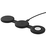 Satechi Chargeur Sans Fil 3-en-1 Compatible Qi2 15W Modèle OnTheGo Pliable Noir