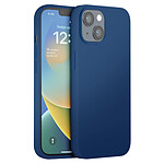 Moxie Coque pour iPhone 14 Édition Color Skin en TPU avec Intérieur Doux Bleu marine