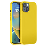 Moxie Coque pour iPhone 14 Édition Color Skin en TPU avec Intérieur Doux Jaune