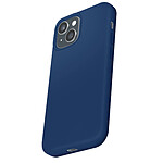 Moxie Coque pour iPhone 15 Plus Édition Color Skin en TPU avec Intérieur Doux Bleu marine