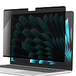 MW Protection d'Écran pour MacBook Air 15" M4 / M3/ M2 Anti-espion Noir transparent