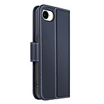 Avizar Étui Portefeuille pour iPhone 16e en Cuir Premium avec Fonction Stand Bleu nuit