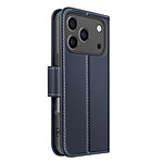 Avizar Étui Portefeuille pour iPhone 17 Pro en Cuir Premium avec Fonction Stand Bleu nuit