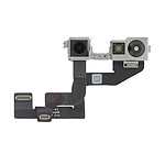 Relife Caméra Avant pour iPhone 16e Capteur Selfie 12MP avec Nappe de Connexion Noir / Argent