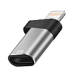 LinQ Adaptateur OTG pour USB-C vers Lightning Vitesse à 480Mbps Argent