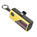 LinQ Mini Powerbank 8000mAh avec Connecteur USB-C intégré et Format Porte-Clé Noir / Jaune LinQ Mini Powerbank 8000mAh avec Connecteur USB-C intégré et Format Porte-Clé Noir / Jaune