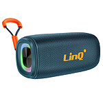 LinQ Enceinte Bluetooth 8W Portable Étanche IPX6 avec LED Multicolore Bleu