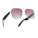 Avizar Lunettes Connectées Modèle Nyra avec Verres Polarisés Carrés Noir / Or