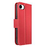 Avizar Étui Portefeuille pour iPhone 16e en Cuir Premium avec Fonction Stand Rouge