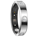 Avizar Bague Connectée Taille 10 Modèle Venus avec Strass et Étui de Charge Argent