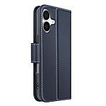 Avizar Étui Portefeuille pour iPhone 17 en Cuir Premium avec Fonction Stand Bleu nuit