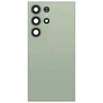 Clappio Cache Batterie de Remplacement pour Galaxy S24 Ultra avec Adhésif Intégré Vert pâle