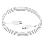 Jaym Câble USB-C vers USB-C PD 60W 1.5m Charge Rapide Modèle Pop Blanc