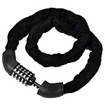 Avizar Antivol Câble à Combinaison 5 chiffres 120cm avec Tête en Fer Noir