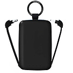 Jaym Powerbank 4000mAh USB-C / Lightning avec Porte Clés et Lampe Torche Noir Jaym Powerbank 4000mAh USB-C / Lightning avec Porte Clés et Lampe Torche Noir