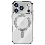 Avizar Coque pour iPhone 17 Pro Compatible MagSafe avec Contour Chromé Argent