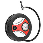 Avizar Pompe à Air Portable 12V 20W pour Vélo et avec Manomètre Analogique Noir Avizar Pompe à Air Portable 12V 20W pour Vélo et avec Manomètre Analogique Noir