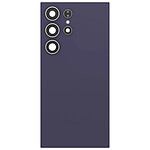 Clappio Cache Batterie de Remplacement pour Galaxy S24 Ultra avec Adhésif Intégré Violet