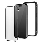 Rhinoshield Pack Gaming Coque + Verre Trempé pour iPhone 15 Pro Max Zéro Latence Ultra Léger Noir transparent