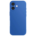 Avizar Coque pour iPhone 17 en Silicone Souple avec Renfort Bloc Caméra Bleu