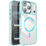 Avizar Coque pour iPhone 17 Pro Collection Cristal Color Compatible MagSafe Turquoise