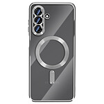 Avizar Coque pour Galaxy A17 Compatible MagSafe avec Contour Chromé Argent
