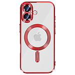 Avizar Coque pour iPhone 17 Compatible MagSafe avec Contour Chromé