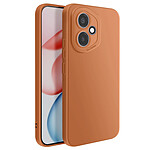 Avizar Coque pour Honor 400 en Silicone Souple avec Contour Protection Caméra Marron