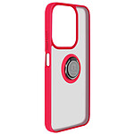 Avizar Coque pour Redmi 15C avec Support Anneau et Fixation Magnétique Rouge