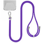 Jaym Tour de Cou 150cm pour Smartphone en Nylon avec Fixation Universelle Violet