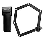 Avizar Antivol Pliant en Acier 76cm pour Vélo Moto Noir