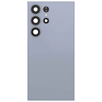 Clappio Cache Batterie de Remplacement pour Galaxy S24 Ultra avec Adhésif Intégré Bleu clair