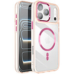 Avizar Coque pour iPhone 17 Pro Collection Cristal Color Compatible MagSafe Rose champagne Avizar Coque pour iPhone 17 Pro Collection Cristal Color Compatible MagSafe Rose champagne
