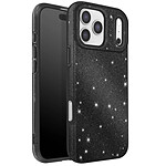 Avizar Coque pour iPhone 17 Pro Conception Bi-Matière et Finition Pailletée Noir