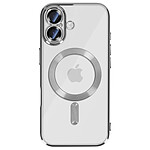 Avizar Coque pour iPhone 17 Compatible MagSafe avec Contour Chromé