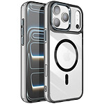 Avizar Coque pour iPhone 17 Pro Collection Cristal Color Compatible MagSafe Noir