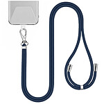 Jaym Tour de Cou 150cm pour Smartphone en Nylon avec Fixation Universelle Bleu marine