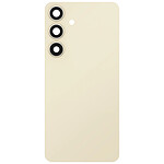 Clappio Cache Batterie de Remplacement pour Galaxy S24 avec Adhésif Intégré Beige