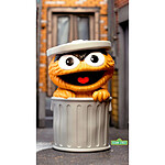 1, Rue Sésame - Figurine FUN! FUN! Oscar the Grouch (Orange) 13 cm 1, Rue Sésame - Figurine FUN! FUN! Oscar the Grouch (Orange) 13 cm