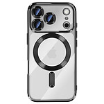 Avizar Coque pour iPhone 17 Pro Compatible MagSafe avec Contour Chromé Noir