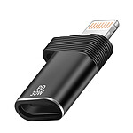 LinQ Adaptateur USB-C vers Lightning Charge Rapide 30W PD et Transfert 480Mbps Noir