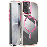 Avizar Coque pour iPhone 17 Collection Cristal Color Compatible MagSafe Rose champagne Avizar Coque pour iPhone 17 Collection Cristal Color Compatible MagSafe Rose champagne
